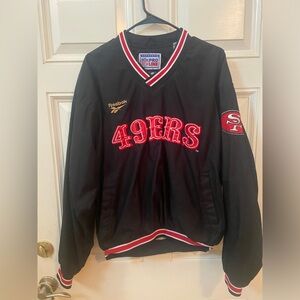Vintage San Francisco49ers Reebok nfl pro line pullover windbreaker